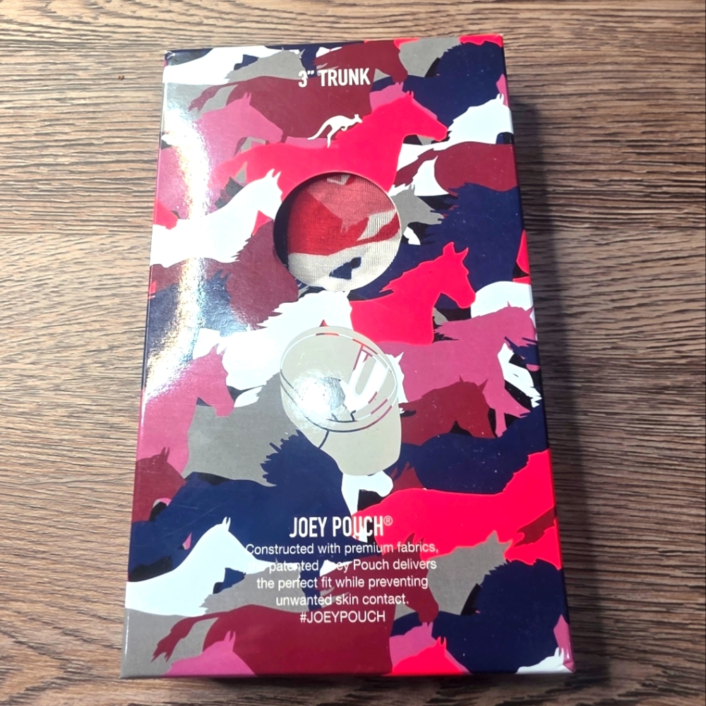 Joey Pouch 3" Trunk with Horse Print New In Box